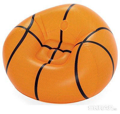 BEST WAY Кресло надувное "Баскетбольный мяч" 114x112x66 см Bestway 75103
