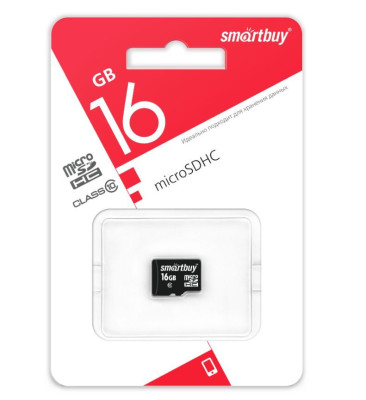 SMARTBUY (SB16GBSDCL10-00) MicroSDHC 16GB Сlass10