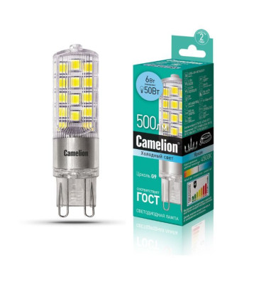 CAMELION LED6-G9-NF/845/G9 (Эл.лампа светодиодная 6Вт 220В)