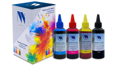 NV PRINT NV-INK100U-4 черный, голубой, пурпурный, желтый (C3457)