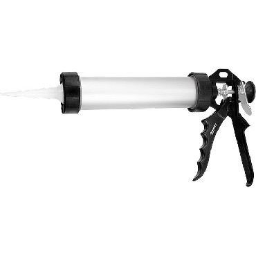 SPARTA Пистолет для герметика, 750 мл, "закрытый", алюминиевый корпус, круглый шток 8 мм 886485