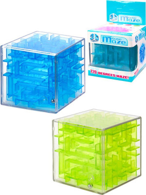 NO NAME Головоломка 3D лабиринт (6х6х6 см, в коробке. 3 цвета микс) Y6457086 ПП-00196752