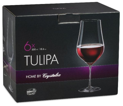 CRYSTALEX CR550101T Набор бокалов для вина TULIPA 6шт 550мл