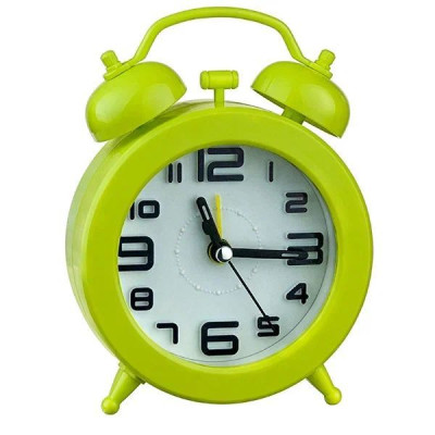 PERFEO (PF_C3152) Perfeo Quartz часы-будильник "PF-TC-015", круглые диам. 9,5 см, зелёные