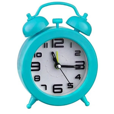 PERFEO (PF_C3153) Quartz часы-будильник "PF-TC-015", круглые диам. 9,5 см, синие