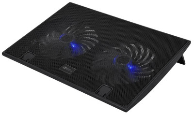 DIGMA Подставка для ноутбука D-NCP170-2H, 17 , 390х270х25 мм, 2хUSB, вентиляторы 2 х 160 700г, черный
