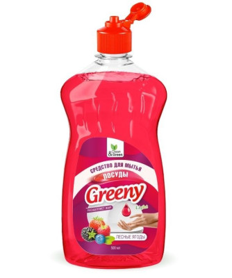 CLEAN&GREEN CG8155 Средство для мытья посуды "Greeny" Light 500 мл. Лесные ягоды