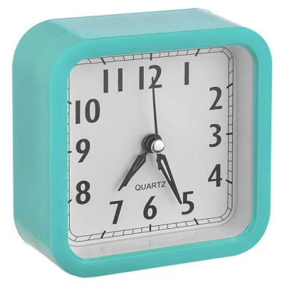 PERFEO (PF_C3166) Quartz часы-будильник "PF-TC-019", квадратные 10*10 см, зелёные