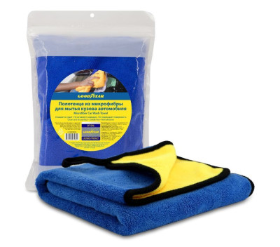 GOODYEAR GY000004 полотенце из микрофибры для мытья кузова автомобиля 40x60 см (600 г/м2)