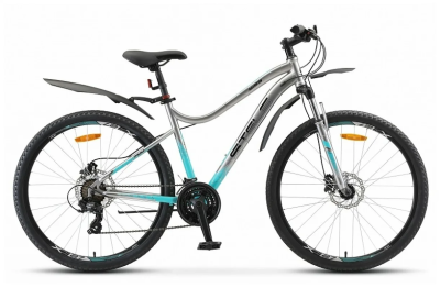 Горный (MTB) велосипед STELS Miss 7100 D 27.5 V010 (2020) хром 18" (требует финальной сборки)
