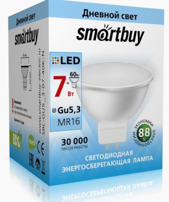 SMARTBUY (SBL-GU5.3-07-40K-N) LED-Gu5.3LED-07W/4000